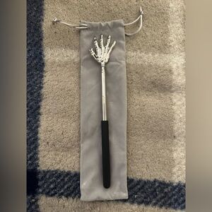 Silver and Black Telescopic Back Scratcher